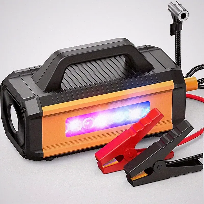 10000 Car Jump Starter With Air Compressor Pack Booster 12V Power Bank Portable