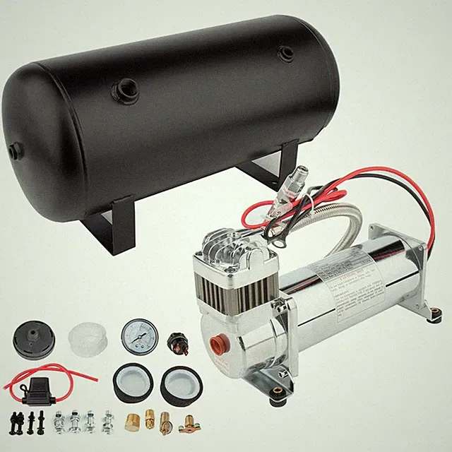 5 Gallon Air Horn Tank with 150 PSI Air Compressor Onboard System Kit