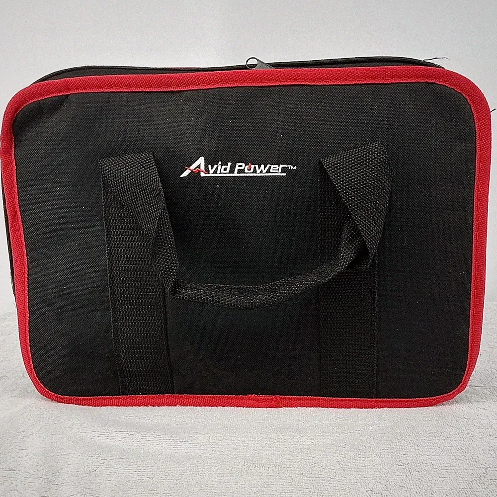 Avid Power Red Cordless Tire Inflator Air Compressor with Li-ion Battery