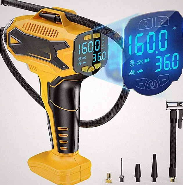 Battery Powered Tire Inflator, 160PSI Cordless Portable Electric Air Pump