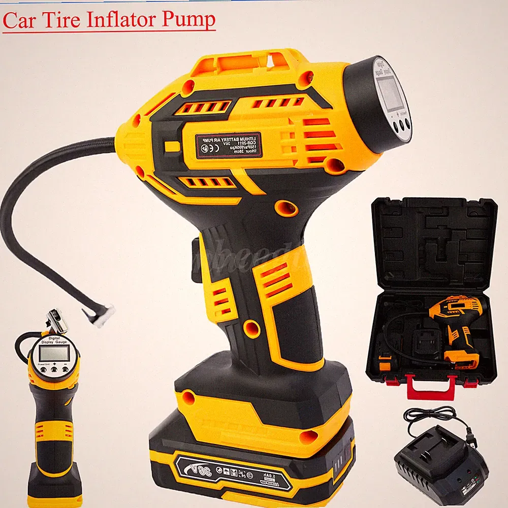 Car Air Tire Pump Inflator Compressor LED Digital Electric Portable 980kPa 36V