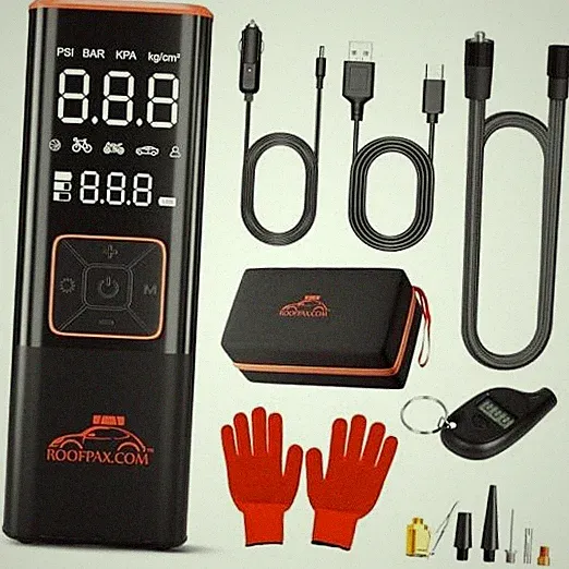Car Tire Inflator Portable Air Compressor 150 PSI Battery Powered 3x Faster