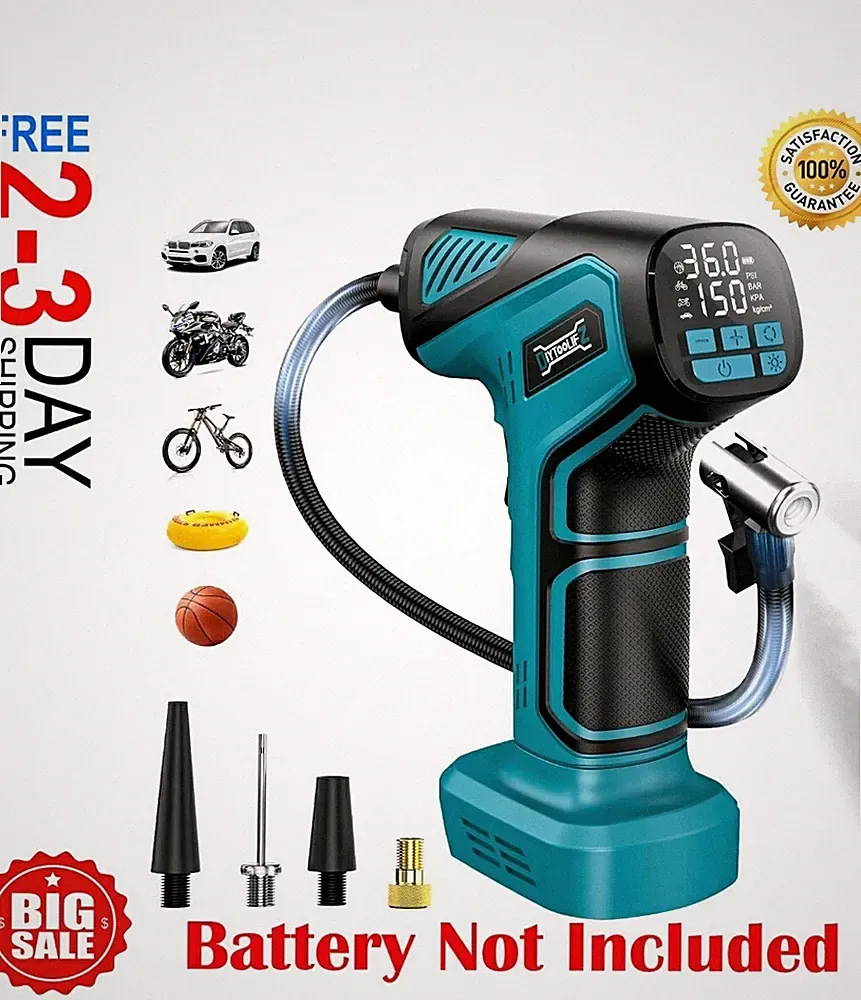 Cordless Tire Inflator Air Compressor for Makita 18V Battery 150PSI Portable