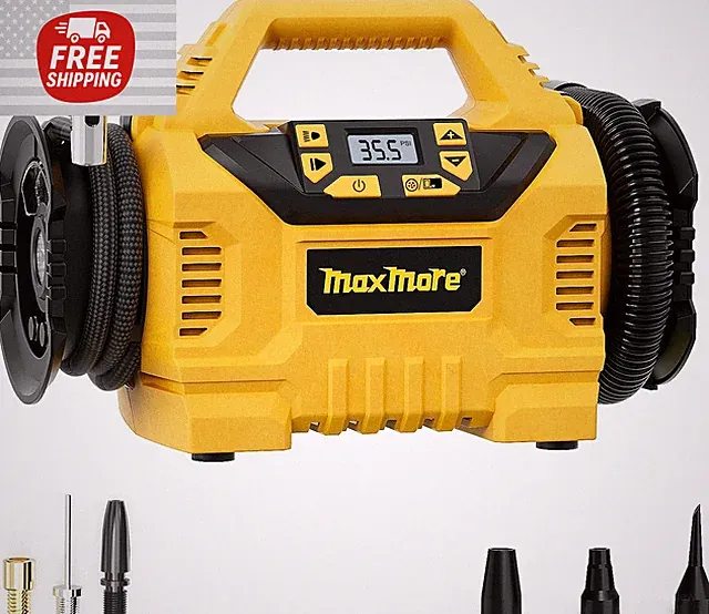 Cordless Tire Inflator Compatible with Dewalt 20V MAX Battery 160 PSI Portable