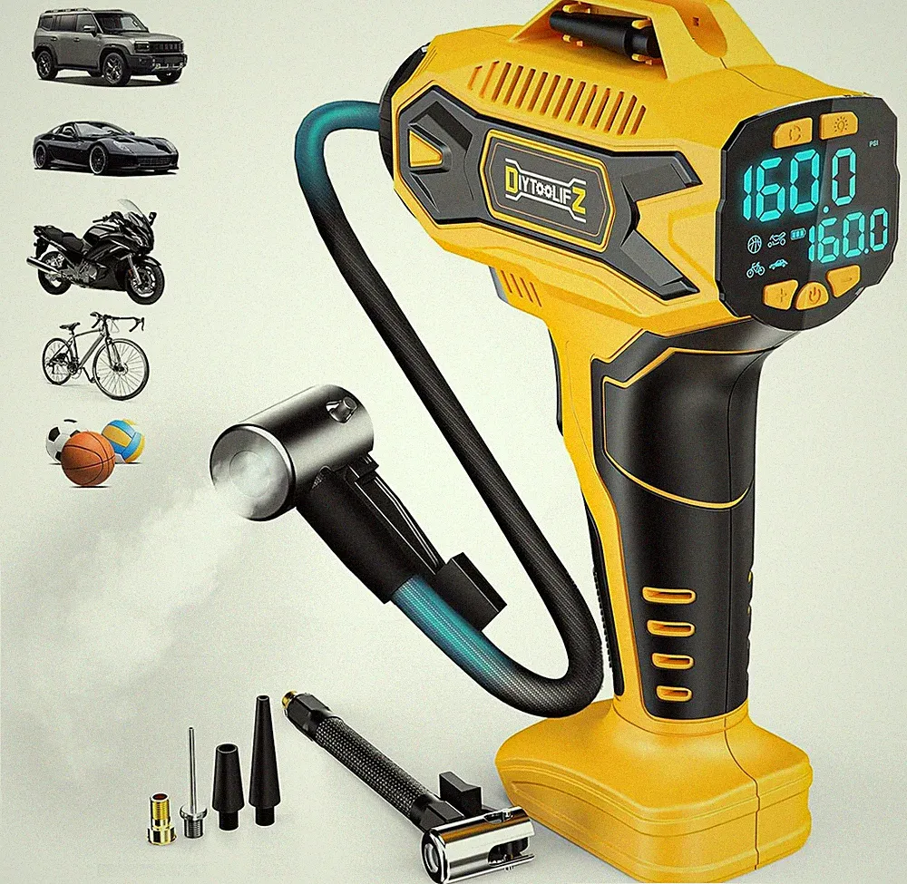 Cordless Tire Inflator for DeWalt 20V Battery 160PSI Air Compressor Pump