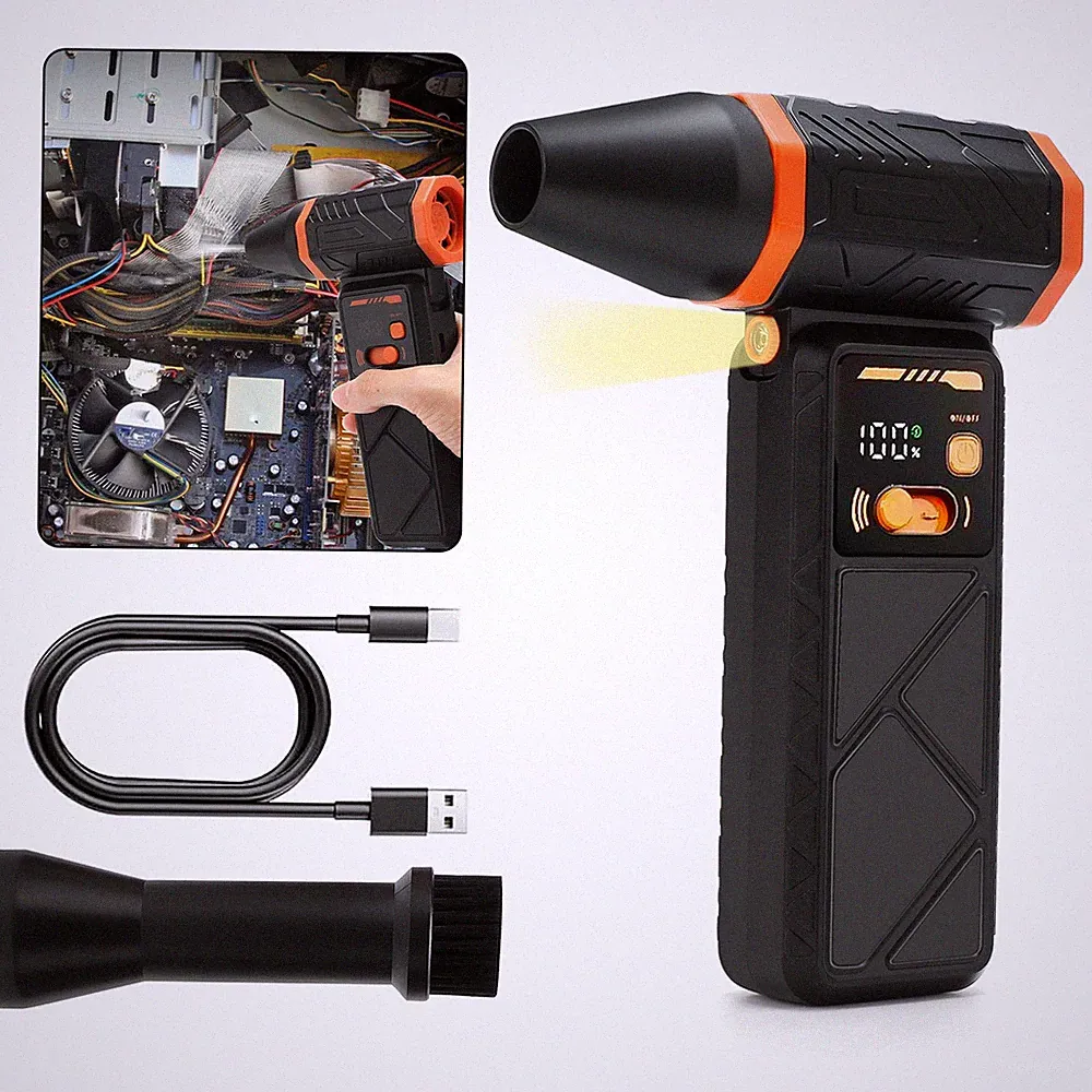 Electric Compressed Air Duster Super Power Mini Blower for PC Home Electronics