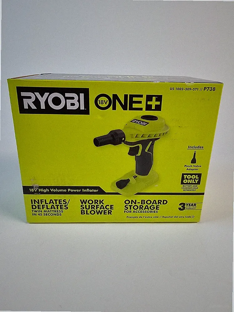 Ryobi P738 18V ONE+ High Volume Power Inflator Tool Only Air Pump Blower