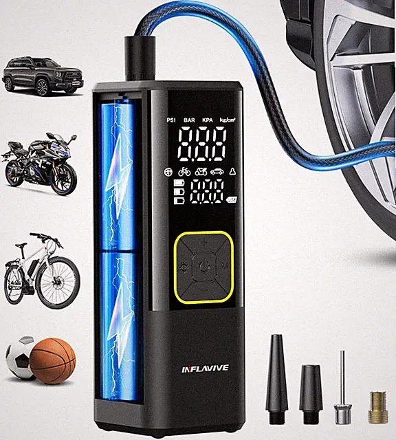 Tire Inflator Portable Air Compressor, 150 PSI Cordless Air Pump for Car Tire...