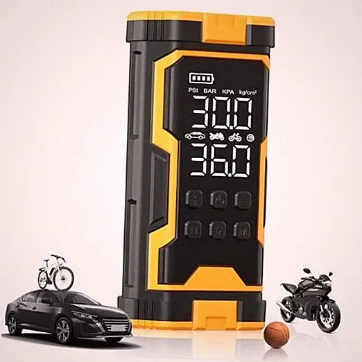 Tire Inflator Portable Air Compressor, 150PSI Cordless Air Pump with Black